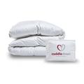 Cuddledown 100% Pure Canadian Goose Down Duvet - Hypoallergenic, Pure Cotton Fabric (Single, 4.5 tog) White