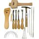 Tack Lifter, Staple Lifter, Bent & Straight Ripping Chisel, 7oz Draper Hammer, Web Stretcher, Mallet + Needle Kit Upholstery Kit