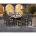 Winston Porter Vineyard 9-Piece Outdoor Dining Set Plastic in Green | Wayfair 8D22248A6C3D4FA5BCEA3DA4C5521C76