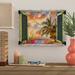Bay Isle Home™ Tropical Window To Paradise IV by Leo Kelly - Wrapped Canvas Graphic Art Print Metal in Orange | 24 H x 32 W x 2 D in | Wayfair