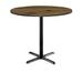 KFI Studios Urban Loft Round Solid Wood Breakroom Table Wood/Metal in Brown | 41 H x 42 W x 42 D in | Wayfair T42RD-B2025BK-38-LFT-NA