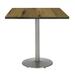 KFI Studios Urban Loft Square Solid Wood Breakroom Table Wood/Metal in Gray/Brown | 29 H x 42 W x 42 D in | Wayfair T42SQ-B1922SL-LFT-NA