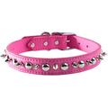 Leather Brothers Omnipet Signature Leder Pet Halsband mit Spike und Stud Ornaments