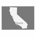 Kess eigene Bruce Stanfield California ist Home Grau, Weiß Hund Tischset, 33 x 45,7 cm