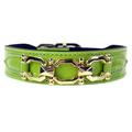 Hartman & Rose Georgien Rose Collection Hundehalsband, lime Patent, 18–20