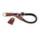 Hunter 65217 Hundedressurhalsung Round & Soft Cody, Durchmesser 1 cm, Bisonleder, dunkelbraun