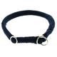 Dinoleine Hunde-Halsband/Stoppwürger, Größenverstellbar, Natürliche Baumwolle, Größe: M/55 cm, Marineblau, 121412