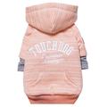 Touchdog Hampton Beach Designer Ultra Weich Sand gestrahlt Baumwolle Pet Dog Hoodie Pullover, klein, rosa