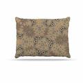 Kess eigene Alison Coxon Tribal Earth Beige Braun Digital Hundebett, 76,2 x 101,6 cm