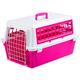 Ferplast Atlas 20 Trendy Panier de Transport für Katzen/Hunde, weiß/fuchsia