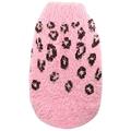 Hip Doggie HD-7FSCP-XS Feathersoft Cheetah Sweater - Hundepullover, XS, rosa