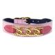 Hartman & Rose Mayfair Collection Hundehalsband, Sweet Pink/Blütenblatt Taben, 10–12 Zoll