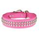 OmniPet Dome Studded Signature Leather Dog Collar, Pink, 1.25" x 27"