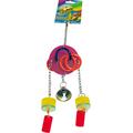Croci O6072344 Spielzeug für Papageien, Samba mit Glocke, 34 cm