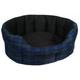 P&L SUPERIOR PET BEDS LTD P & L Superior Pet Beds Hundebett, oval, Premium Drop am Polycotton Softee Bett, black watch, Maße Überprüfen