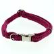 Dinoleine Hunde-Halsband mit Click-Verschluss, Größenverstellbar, Polyester, Größe: M/35-55 cm, Magenta, 270807