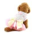 SMALLLEE LUCKY STORE Party Princess Tutu Kleid Shin Tzu Formale Rock mit Schleife für kleine Hunde, X-Large, Pink