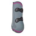 Gera 2024Tgrey-pink-greyS Dolphin Pro Sprunggamasche, vorne, grau-pink-grau