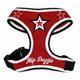 Hip Doggie HD-6RMST Super Star Mesh Harness Vest Hundegeschirr, XL, rot