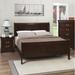 Charlton Home® Rayna Solid Wood Standard Bed Wood in Brown | 47 H x 41 W x 85 D in | Wayfair 82DF7DD2FE174AE3BB2582ECCC2B6623