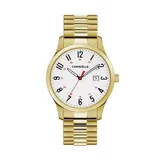 Caravelle by Bulova Men's Easy Reader Stainless Steel Expansion Watch - 44B117, Size: Large, Yellow