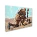 Winston Porter Soldiers Cross by Geno Peoples - Print on Canvas in Blue/Brown | 14 H x 19 W x 2 D in | Wayfair DF98228489BF4B35B034EB6A4911AC94