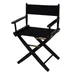 "Casual Home 18"" Black Finish Director's Chair"