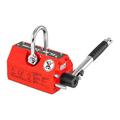 Steinberg Systems Lifting Magnet Magnetic Lifter SBS-ML 300 (300 kg Lifting Capacity, 900 kg Traction, Manual Lever Operation, Magnetism Without Electricity) Red