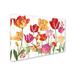 August Grove® 'Springtime Botanicals 1' Graphic Art Print on Wrapped Canvas Metal in Pink/Red/Yellow | 22 H x 32 W x 2 D in | Wayfair