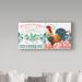 Trademark Fine Art 'Le Coq Rooster 5' Vintage Advertisement on Wrapped Canvas in Blue | 10 H x 19 W x 2 D in | Wayfair ALI37416-C1019GG