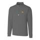 Men's Cutter & Buck Gray Michigan Wolverines Big Tall College Vault Traverse Quarter-Zip Pullover Jacket