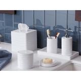 Roselli Trading Company® By the Sea Tissue Box Cover Resin in White | 6 H x 5.75 W x 5.75 D in | Wayfair BTS-02