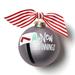 Coton Colors New Beginnings Mailbox Glass Ball Ornament Glass in Gray/Yellow | 3.94 H x 3.94 W x 3.94 D in | Wayfair CELEB-NWBEG