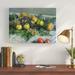 Charlton Home® 'Still Life w/ Pears & Grapes' by Claude Monet Painting Print on Canvas in White/Black | 35 H x 47 W x 2 D in | Wayfair