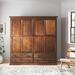 Loon Peak® Horton Armoire Wood in Brown | 72 H x 72 W x 21 D in | Wayfair 7249D446EFCE4B15B18C95496DEC239F