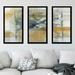 Ebern Designs 'Reflections I' Acrylic Painting Print Multi-Piece Image Plastic/Acrylic in Gray/Yellow | 33.5 H x 52.5 W x 1 D in | Wayfair