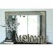 Union Rustic Troiano Rustic Cornerblock Accent Mirror Wood in Brown/Gray | 22 H x 26 W x 1 D in | Wayfair 4B982137CDC543DDB53F16C408011CA1