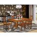 August Grove® Pillsbury 7 - Piece Butterfly Leaf Rubberwood Solid Wood Dining Set Wood in Brown | Wayfair AGTG6474 44326665