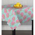 House of Hampton® Damien Bunches of Flowers Tablecloth Polyester in Blue/Gray/Pink | 90 D in | Wayfair 1C6D22CBBF994051BC0884FCCED4A6B6