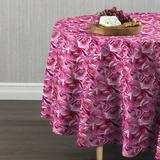 House of Hampton® Maxton Blossoms Tablecloth Polyester in Gray/Pink | 102 D in | Wayfair E837DA6A5F09460696AA8ADF3BDF2B01