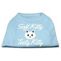 Mirage Pet Products Softy Kitty/Tasty Kitty Siebdruck Dog Shirt, extra large, 40,6 cm, Baby Blau