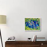 East Urban Home Aardvarks by Tummy Rubb Studio - Wrapped Canvas Graphic Art Print Canvas in Blue/Green/Yellow | 18 H x 22 W x 1.5 D in | Wayfair