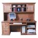 Loon Peak® Laflamme Desk Wood in Brown | 30 H x 78 W x 28 D in | Wayfair 9B7192C83ABE49359CACACB9CE64FFB2