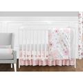 Sweet Jojo Designs Watercolor Floral 11 Piece Crib Bedding Set Polyester in Blue | Wayfair WatercolorFloral-PK-GY-11