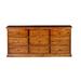 Loon Peak® Mott 9 Drawer Standard Dresser Wood in Brown | 32 H x 72 W x 18 D in | Wayfair 99FBD47B908A400E9C4B73A97CD072EC