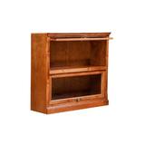 Loon Peak® Mcintosh Barrister Bookcase Wood in Black | 64 H x 35 W x 13 D in | Wayfair 68AAF6F37A874C73958750D57A9E5B62