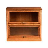 Loon Peak® Mobley 36" W Solid Wood Barrister Bookcase Wood in White | 64 H x 36 W x 13 D in | Wayfair 7B2EF16DCFE448CFA87E8C148F4ADD44