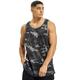 Urban Classics Herren Tanktop Camo Mesh Tanktop, lässiges Tanktop für Männer, Camouflage-Print, darkcamo, XXL