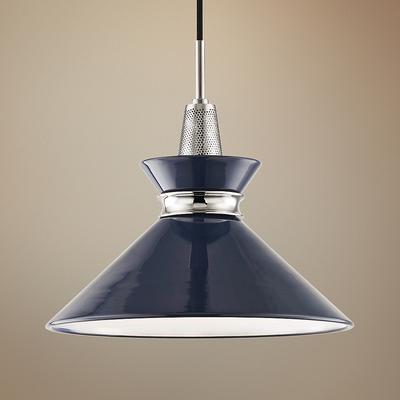 Mitzi Kiki 14" Wide Navy Blue Modern Pendant Light