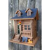 Home Bazaar Hatchling Series Log Cabin 8.5 in x 6.5 in x 6.5 in Birdhouse in Brown, Size 8.7 H x 6.7 W x 6.7 D in | Wayfair HB-6023S